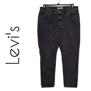Levi's 711 skinny acid wash jeans plus size 18w